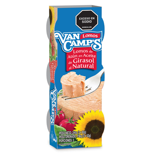 ATUN VANCAMPS 3U 240G LOMITOS ACEITE